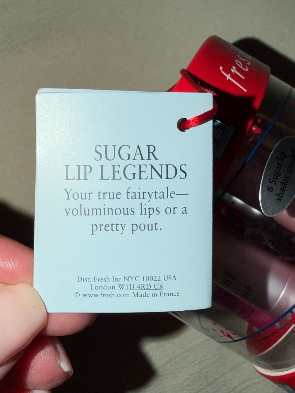 NWT! fresh, Sugar Lip Therapy Set — Red, Rose, Cream, Gold, Pink - Picture 3 of 4